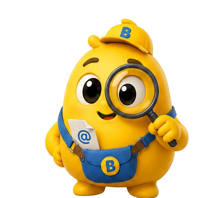 Little Bizmo pointing the way for a small business owner